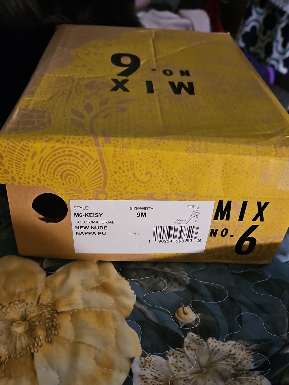 Mix No. 6 Nude Nappa PU Heels Shoe Box - Picture 2 of 4